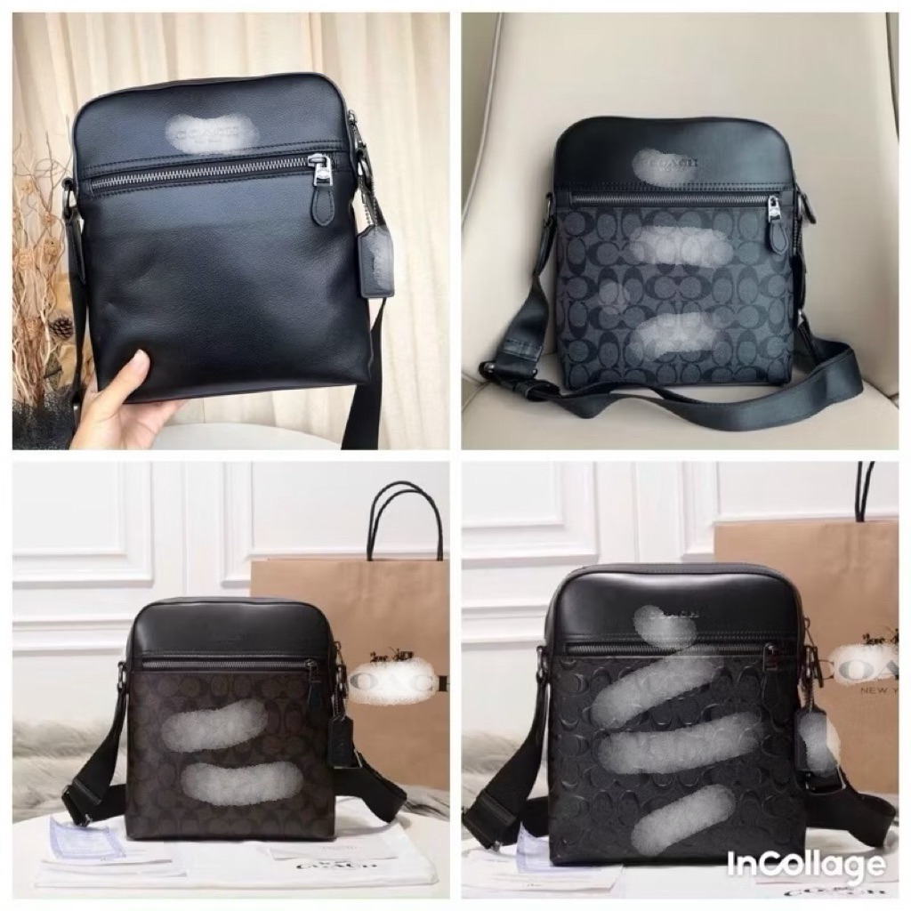 📛RẺ VÔ ĐỊCH📛TÚI C NAM DA THẬT PHỐI CANVAS