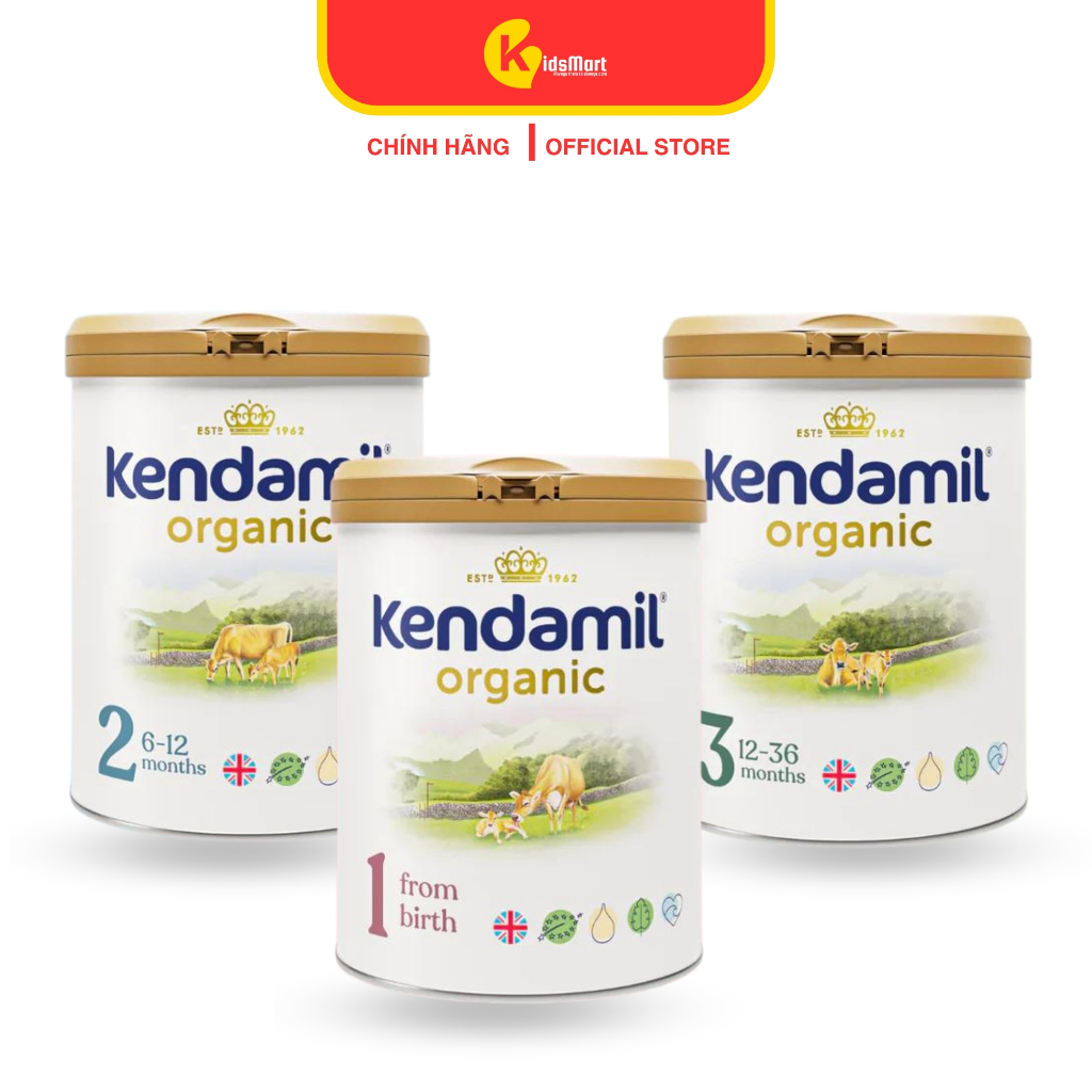 Sữa bột Kendamil Organic số 1, 2, 3 (800g)