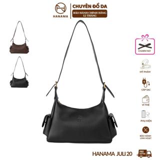   DAILY_HANAMA _Túi xách nữ đeo vai thiết kế cao cấp HN Juli20 Da Bag Đen - Nâu HANAMA túi xách 