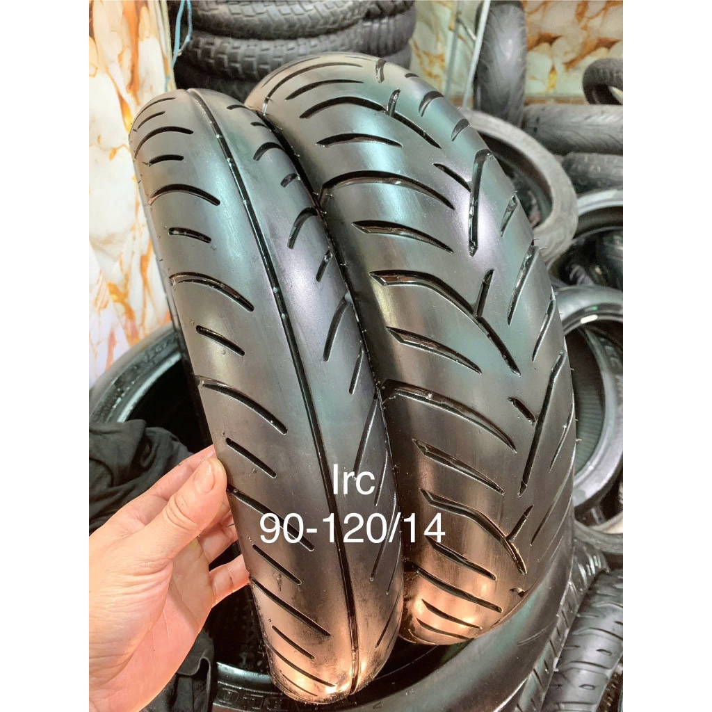 (vỏ lốp cũ) Cặp lốp IRC cho xe điện VinFast,xe Vari160,xe NVX hạ size hàng đẹp nét keng 96%