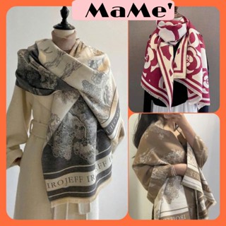 Khăn Dạ Hoa Cao Cấp,Khăn Choàng Dạ Dùng 2 Mặt Khăn Khổ 65x180cm MaMe' Studio