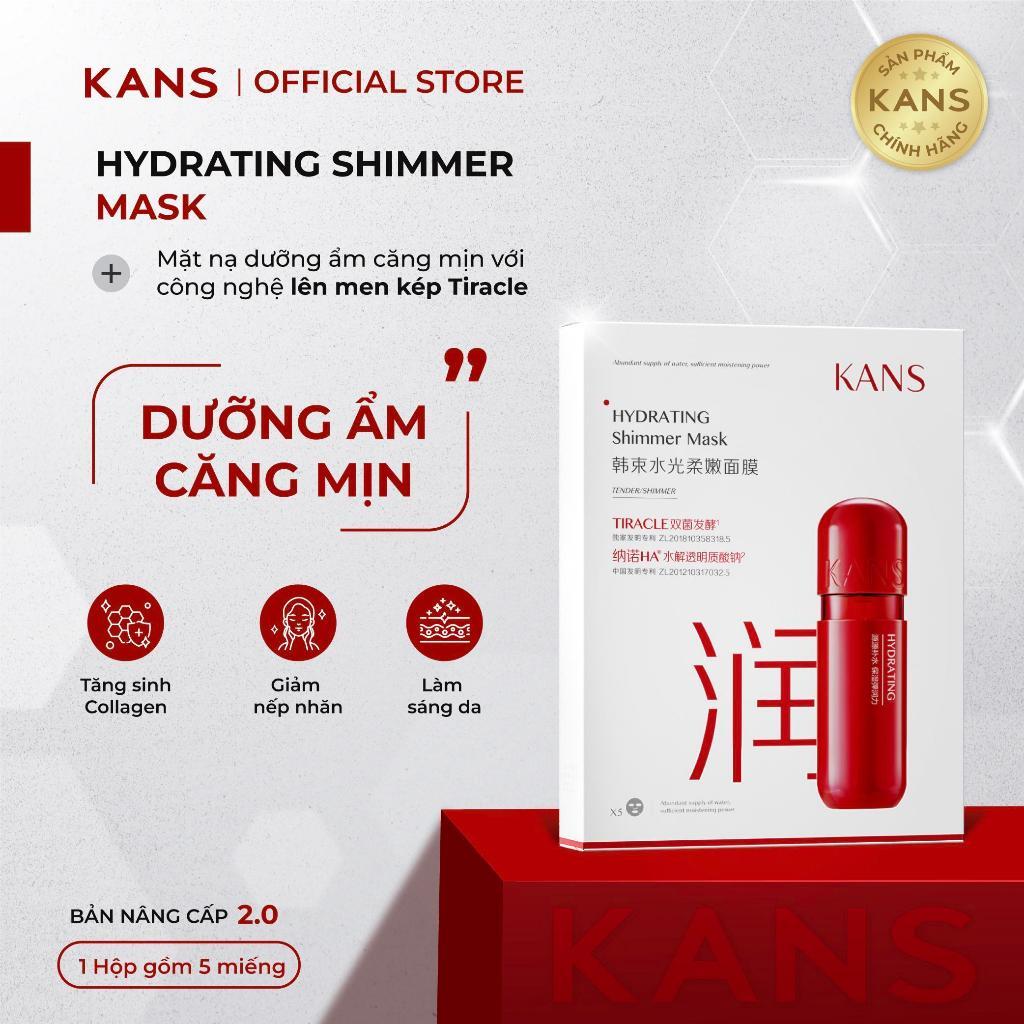 [HỎA TỐC] ĐỎ - Mặt Nạ Tencel Dưỡng Ẩm Căng Mịn Cao Cấp - Mask Chính Hãng - Skincare - Kans Vietnam