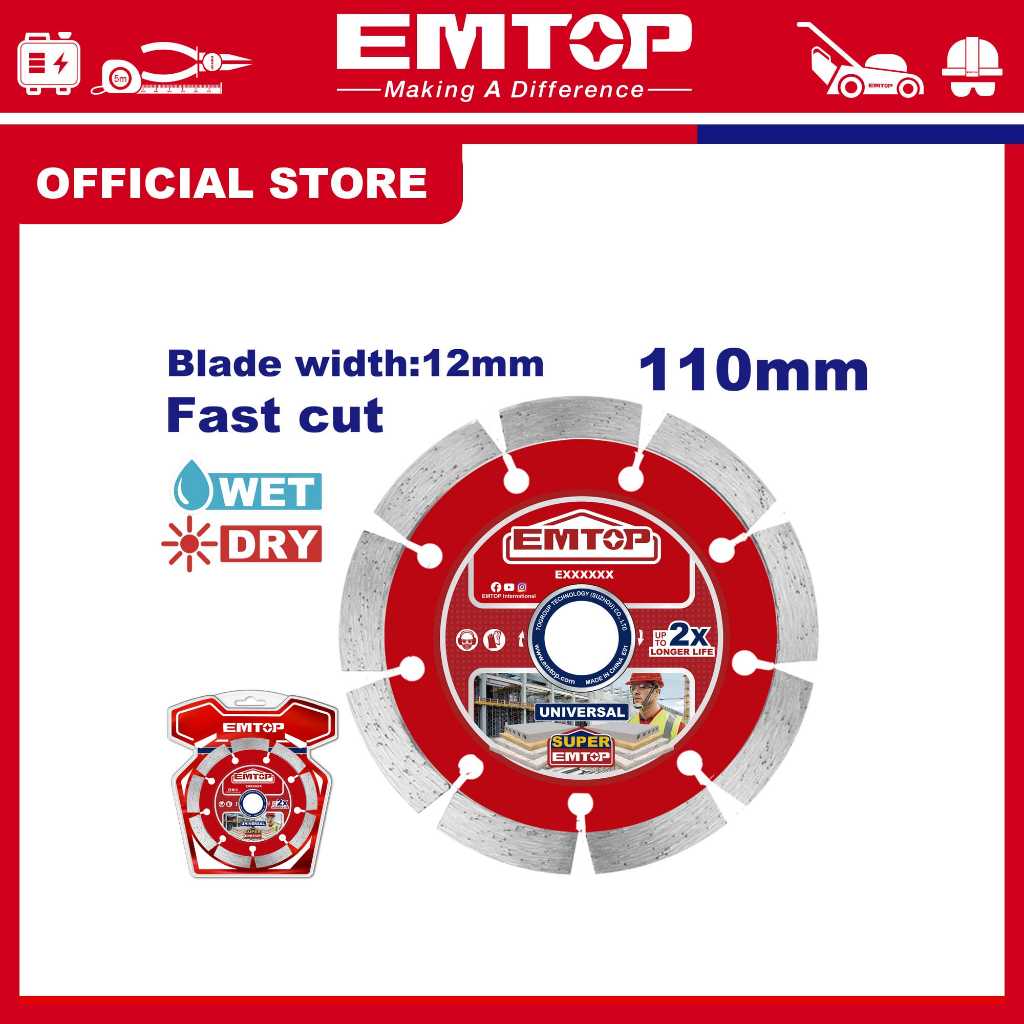 EMTOP Đĩa kim cương 110mm EDDC011101