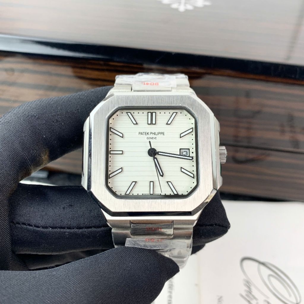 Men Watch - Patek philipe 5821/1A Mặt Trắng Loại 1- Size 43mm x 10mm- Máy cơ ( Auto Matic ) - BH 24 