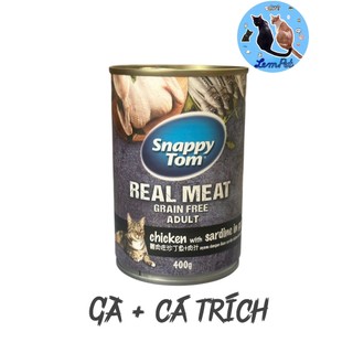 Pate SnappyTom Lon 400g Real Fishi