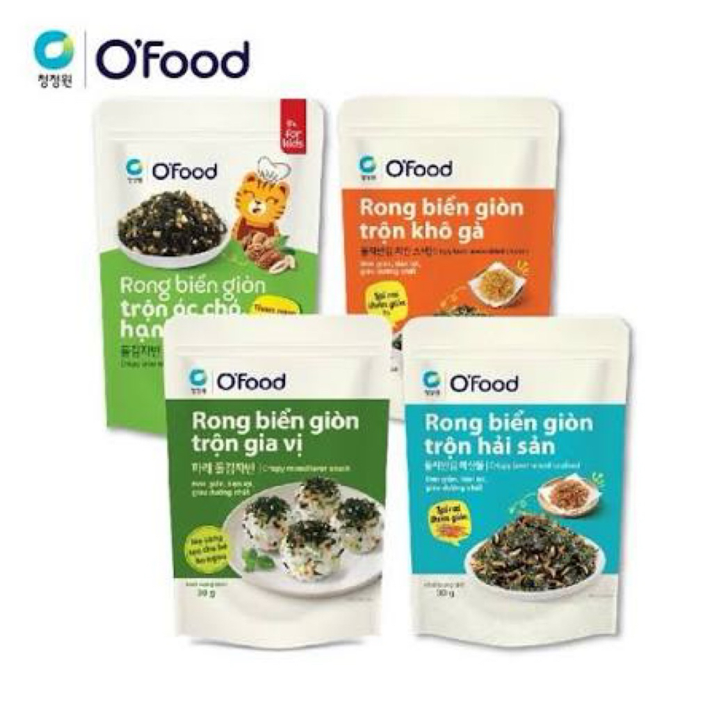 Rong biển trộn cơm Bibigo, Ofood túi zip