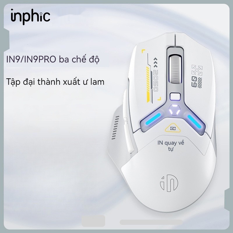 Chuột Bluetooth INPHIC IN9 Sạc Pin 3 Chế Độ Gaming Văn Phòng