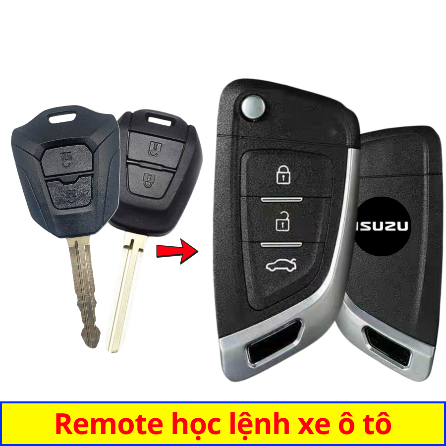 Chìa khoá gập Isuzu Dmax Mux 2012-2025 mẫu v14