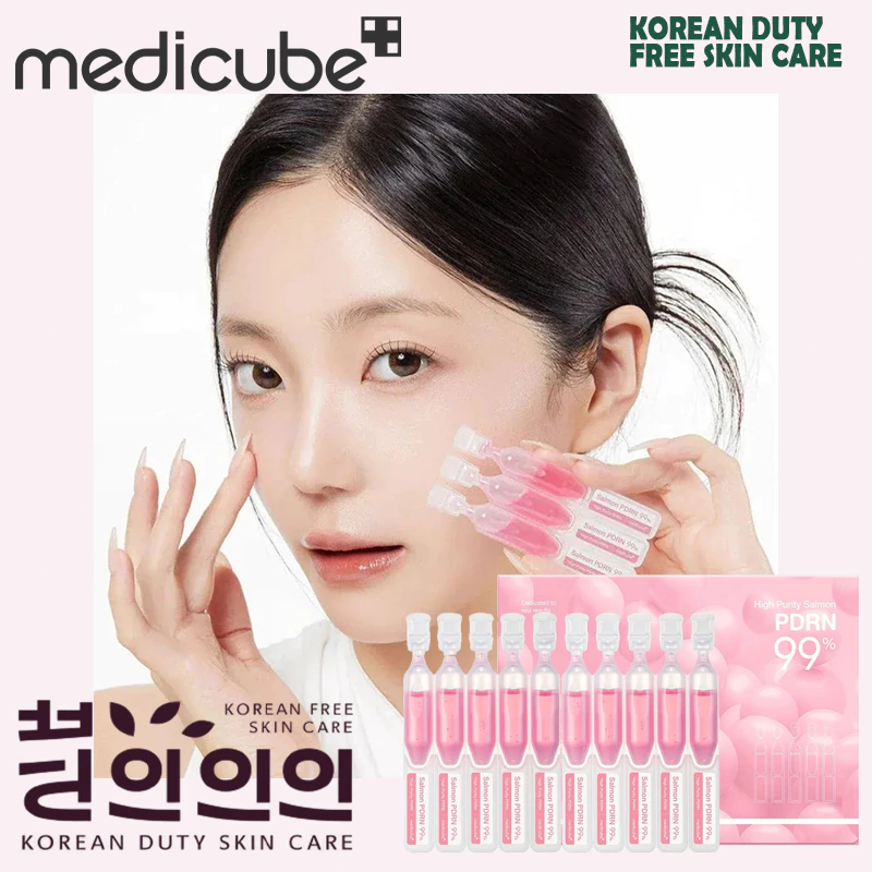 Medicube 99% Salmon PDRN Pink One Day Serum 1 Box Isi 10Pcs*1.5ml