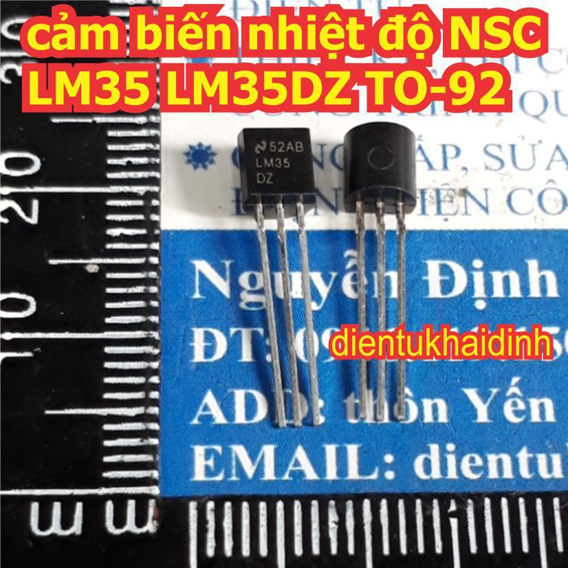 IC cảm biến nhiệt độ one wire NSC LM35 LM35DZ TO-92 hàng chính hãng kde3118
