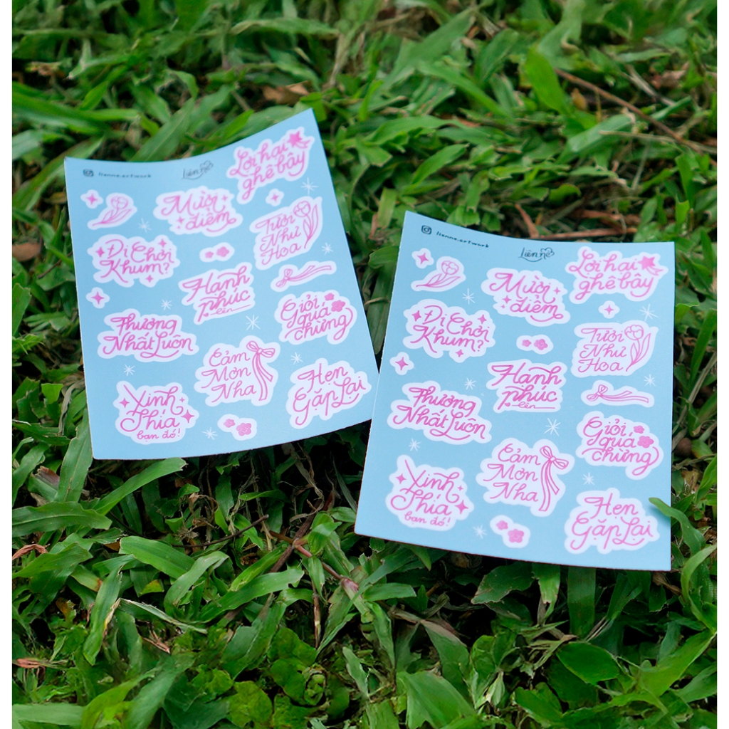 Sticker sheet A6 - Happy note