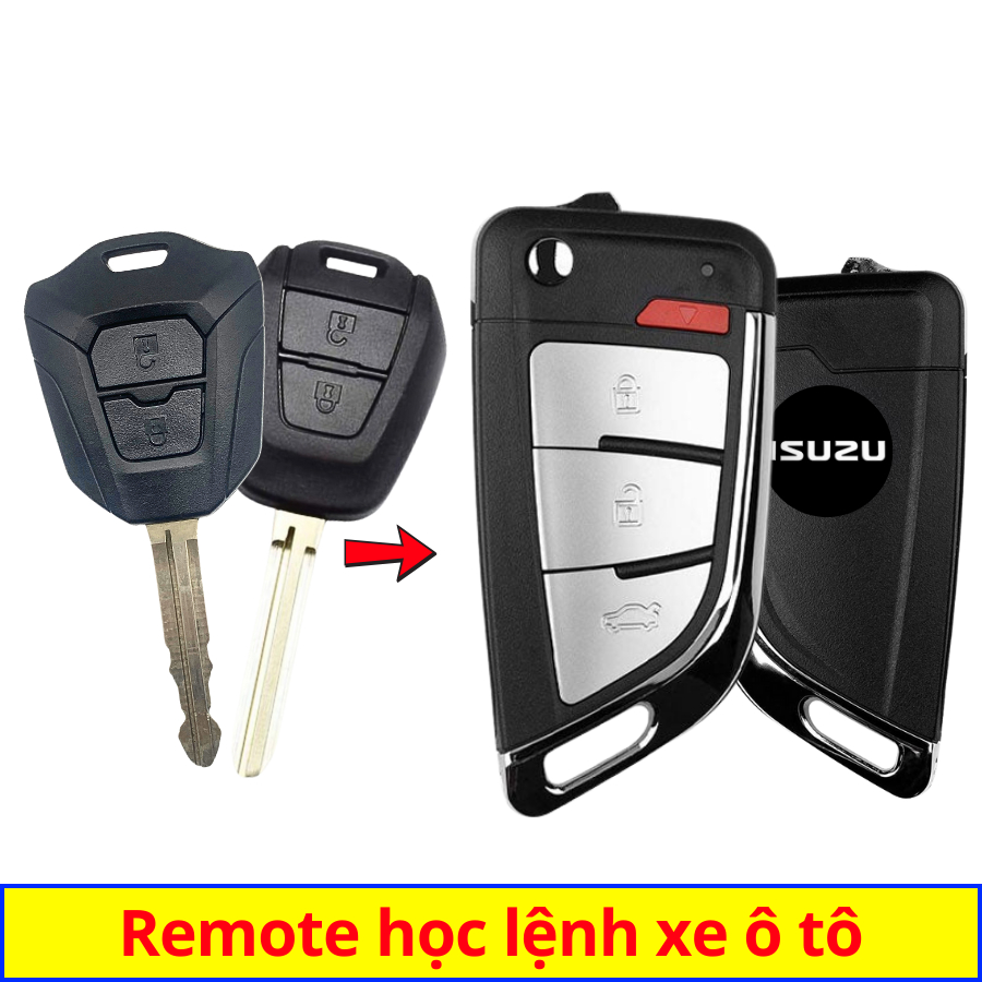 Chìa khoá gập xe ô tô Isuzu Dmax Mux 2012-2025 mẫu v16