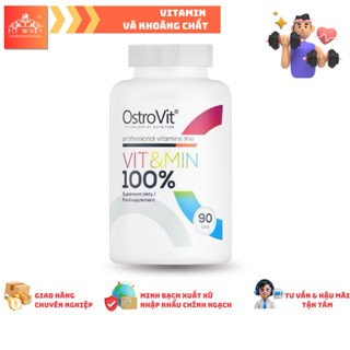 OstroVit Vit&Min 100% 90 viên uống bổ sung vitamin và khoáng chất - nhập khẩu chính hãng Ba Lan