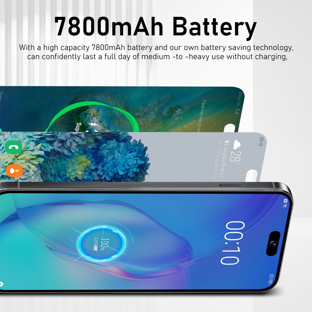 Điện Thoại 5G I15 Pro Max Giá Rẻ – Màn 6.9 Inch Full HD + Camera Cao Cấp, Đôi SIM Kèm Bluetooth, 16G
