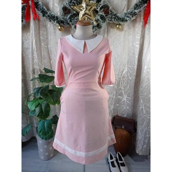 GUCO NEW TAG - Đầm dáng A cổ bèo bymo - SIZE S