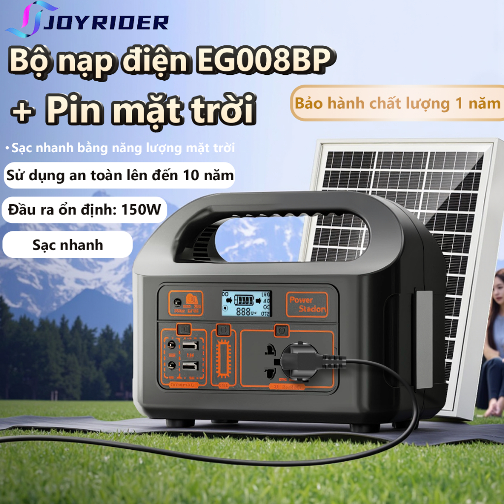 Trạm Sạc Dự Phòng Di Động 3B 45000mAh 150W Cắm Điện 220V AC - Pin Dự Phòng Cắm Trại, Đèn LED, Cứu Cá