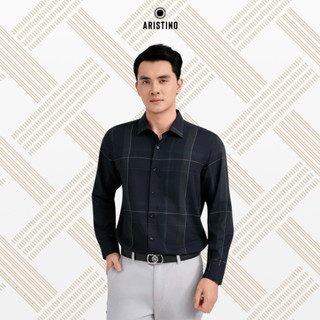  Áo Sơ Mi Nam Dài Tay Aristino Regular Fit Bamboo Họa Tiết Kẻ Thời Trang ALS1720S2 