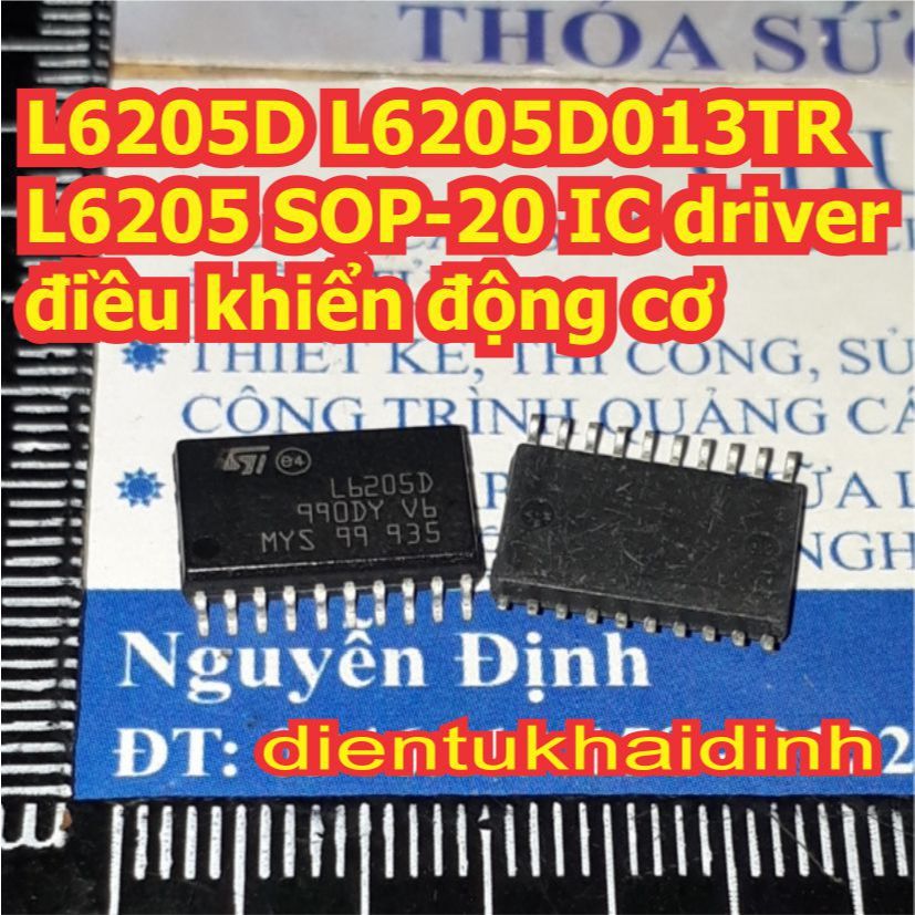 L6205D L6205D013TR L6205 6205 L6205PD L6205PD013TR SOP-20 PSOP-20 IC driver điều khiển động cơ kde84