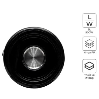 Nồi Hấp Magic A-64 (5L) - 2 Tầng Đa Năng, Công Suất 500W, Hẹn Giờ Tự Động - Bảo Hành 12 Tháng