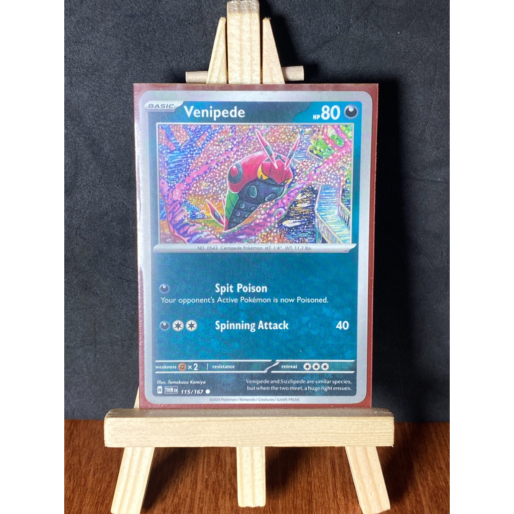 Pokemon Twilight Masquerade VENIPEDE 115/167 Common