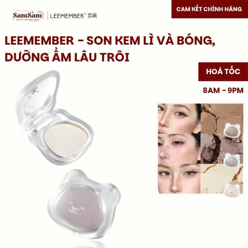 PHẤN LÌ LEEMEMBER – HIGHLIGHT & TẠO KHỐI LÌ BỀN MÀU – LÊN MÀU TỰ NHIÊN, KHÔNG LỘ VỆ