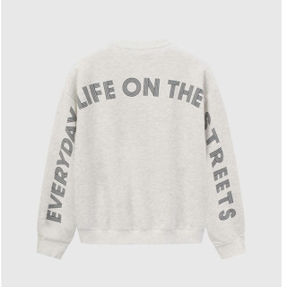  Áo Nỉ BOO Không Mũ Unisex Form Boxy In Họa Tiết Phong Cách Sáng Tạo Chất Liệu Nỉ Dày Dặn Ấm Áp 