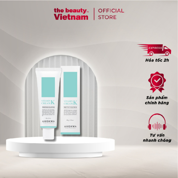 Kem Dưỡng Phục Hồi Ahohwa Vitamin K Cream - Phục Hồi Da Mỏng Đỏ, Giãn Mao Mạch, Làm Dịu Da, Mờ Sẹo
