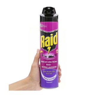 Bình xịt côn trùng Raid Hương Lavender 600ml