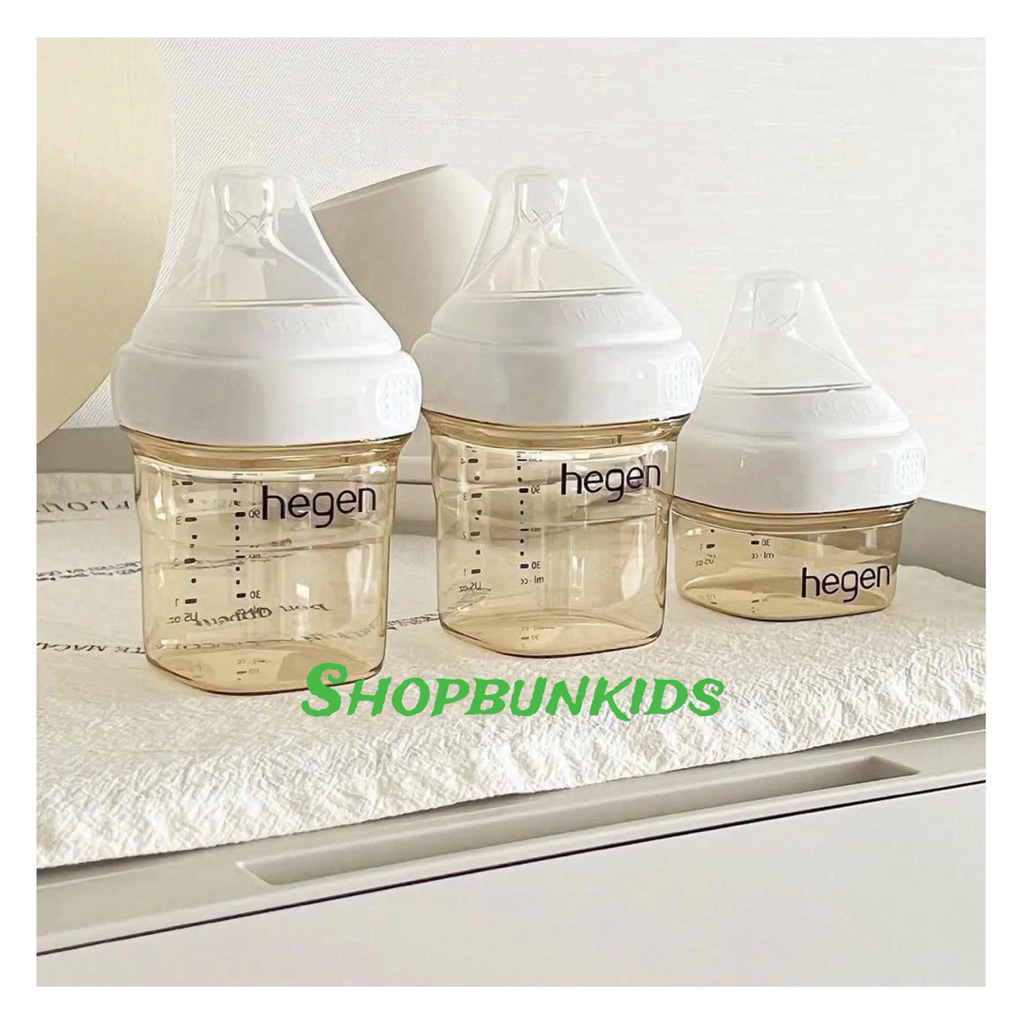Bình sữa Hegen / núm Hegen  chính hãng 150ml 240ml 330ml (tách hộp và set 2 hộp )