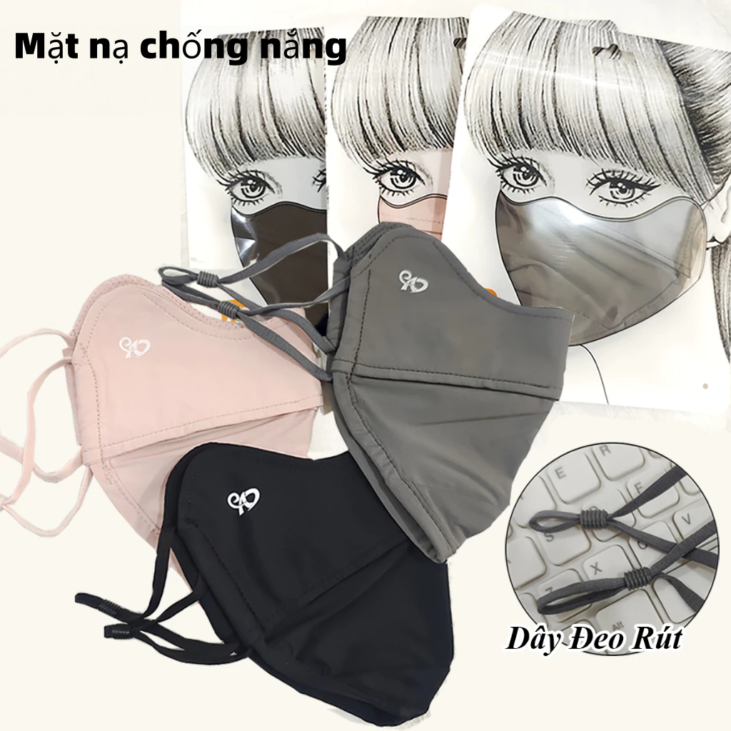MiraLife Set 2  Khẩu trang chống tia UV, chống nắng ENAIDE UPF 50+ hàng chính hãng êm