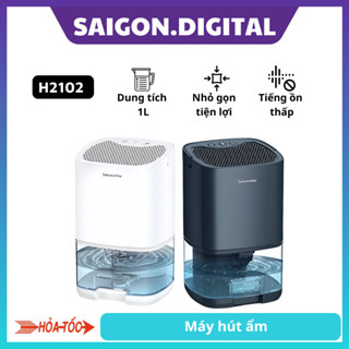 Máy hút ẩm Dehumidifier H2102 - Công suất 45W - Dung tích 1000ML - Đèn LED - Bảo hành 1 năm