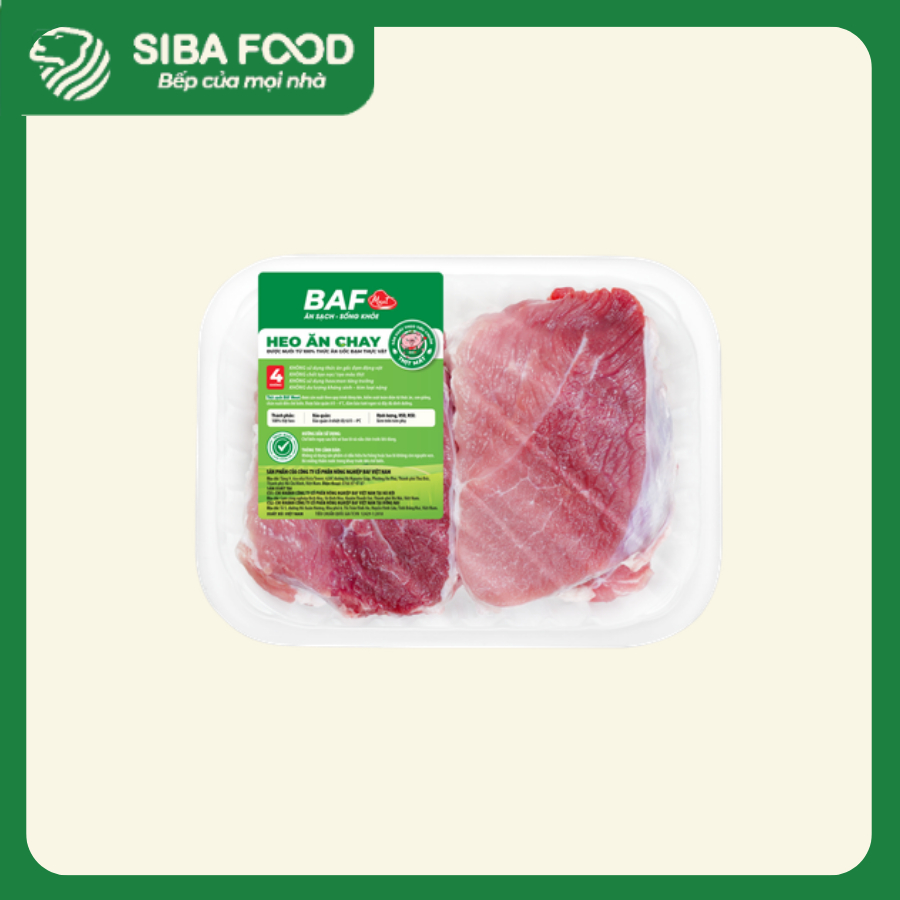 Nạc vai heo ăn chay BAF – Thịt heo ăn chay sạch