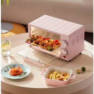 Lò nướng điện đa năng Xabazy 12L Lò nướng mini nướng  đối lưu 360 độ công suất 600W không cần lật bảo hành 12 tháng