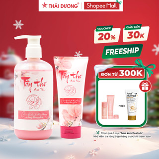  Sữa tắm Tây Thi  Hoa Đào  giúp làm giảm mụn phục hồi và làm sạch da 200ml 500ml - Sao Thái Dương 