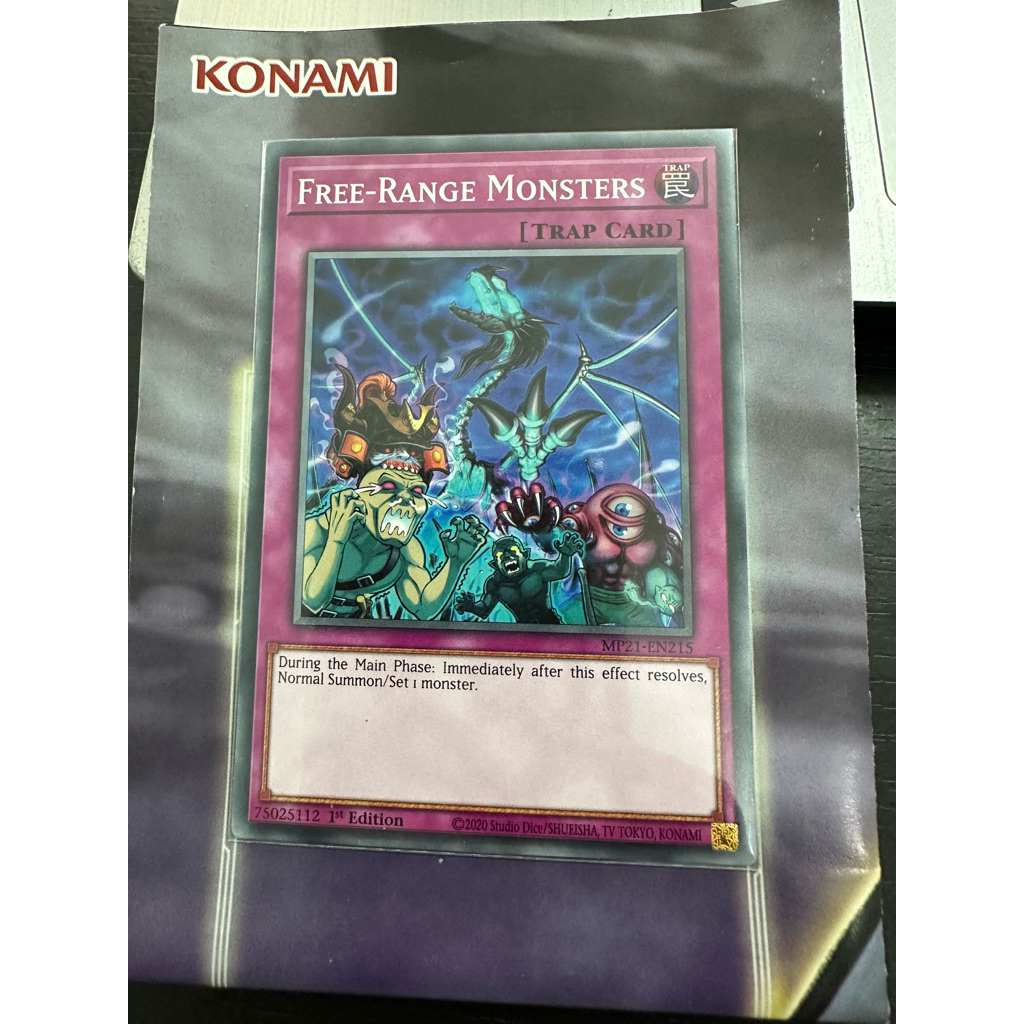 Thẻ bài Yugioh Free-Range Monsters (Real Card)