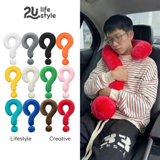  Gối Tựa Đầu Hình Dấu "?" Chất Liệu Mền Mại Thoải Mái Dùng Cho Trang Trí Quà Tặng Du Lịch Question Pillow 2u.lifestyle 