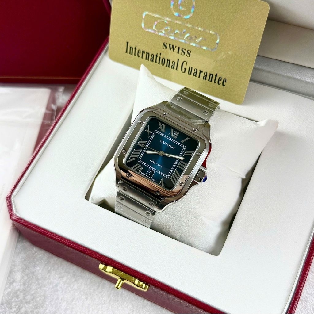 Đồng Hồ Nam CATIER SANTOS - Bộ máy Miyota ZF 8215 cực đỉnh Loại 1 - Size 40mm - BH 24 Tháng