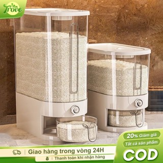 Trove Thùng Gạo ấn Nút Tự Động Hộp Đựng Gạo Cấp Thực Phẩm Có Đậy Kín Nắp Thùng Đựng Gạo Thông Minh