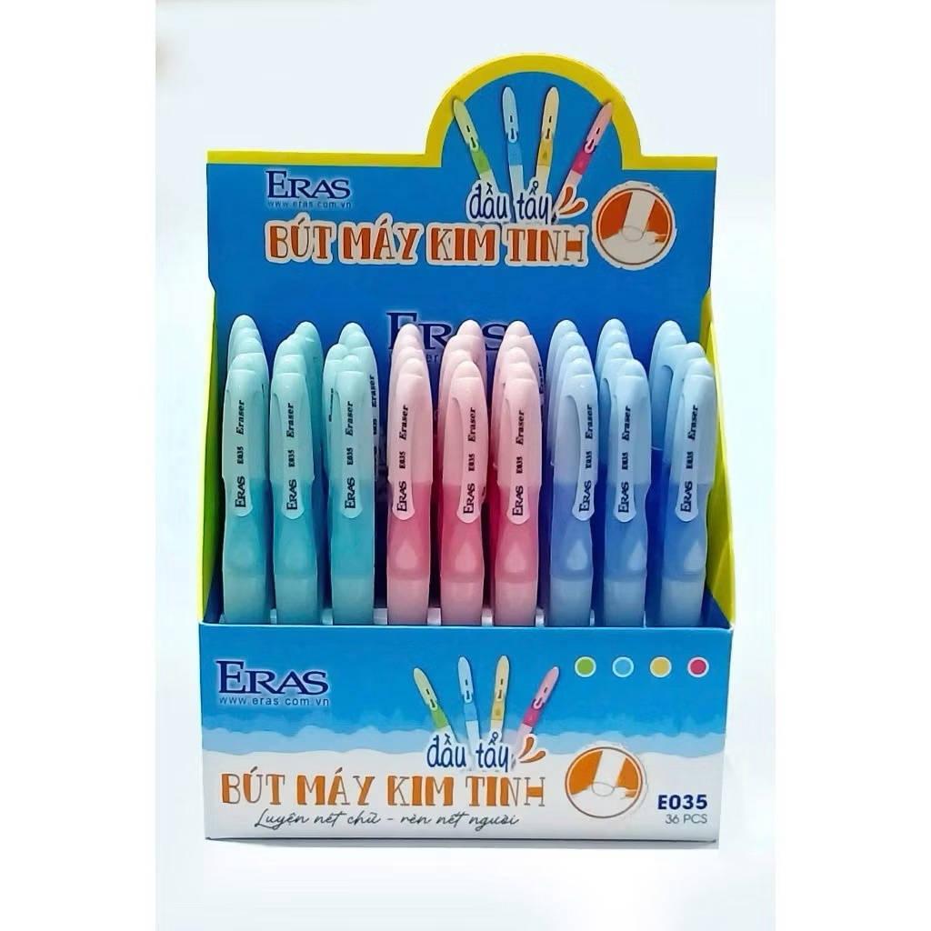Bút Máy Kim Tinh Ngòi Trơn Có Đầu Tẩy E035