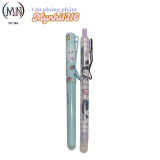  1 CÂY BÚT MÁY NGẪU NHIÊN XOÁ ĐƯỢC  kèm 4 lõi mực  