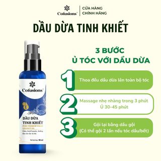 [NHÃN MỚI CFS] Dầu dừa tinh khiết mỹ phẩm Cofusions - Chai 90ml - Coconut Oil