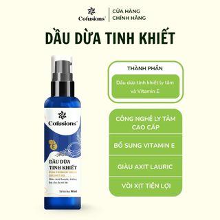 [NHÃN MỚI CFS] Dầu dừa tinh khiết mỹ phẩm Cofusions - Chai 90ml - Coconut Oil