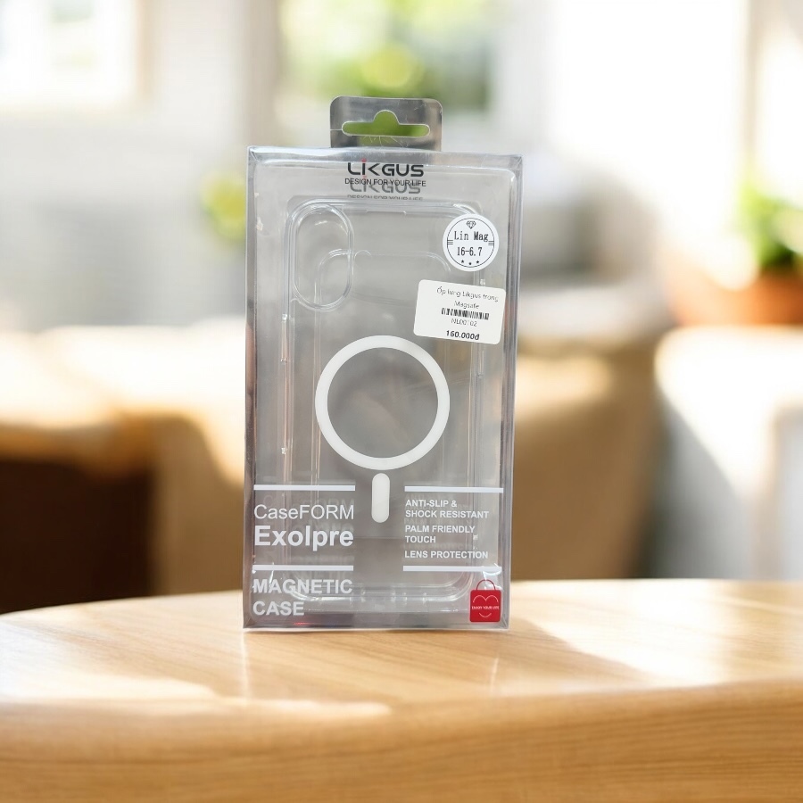 Ốp lưng iPhone 16 Plus trong suốt Likgus