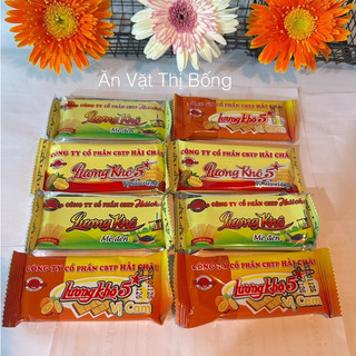 Thùng 100 Gói Lương Khô Hải Châu Gồm 3Vị, Vị Mè Đen,Vị Cam,Vị Sầu Riêng Thơm Ngon,Tiện Dụng ,An Toàn Tốt Cho Sức Khỏe