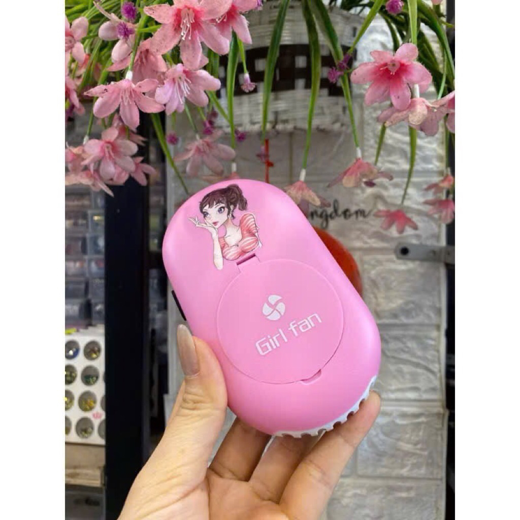 Quạt MiNi Cô Gái Có Gương