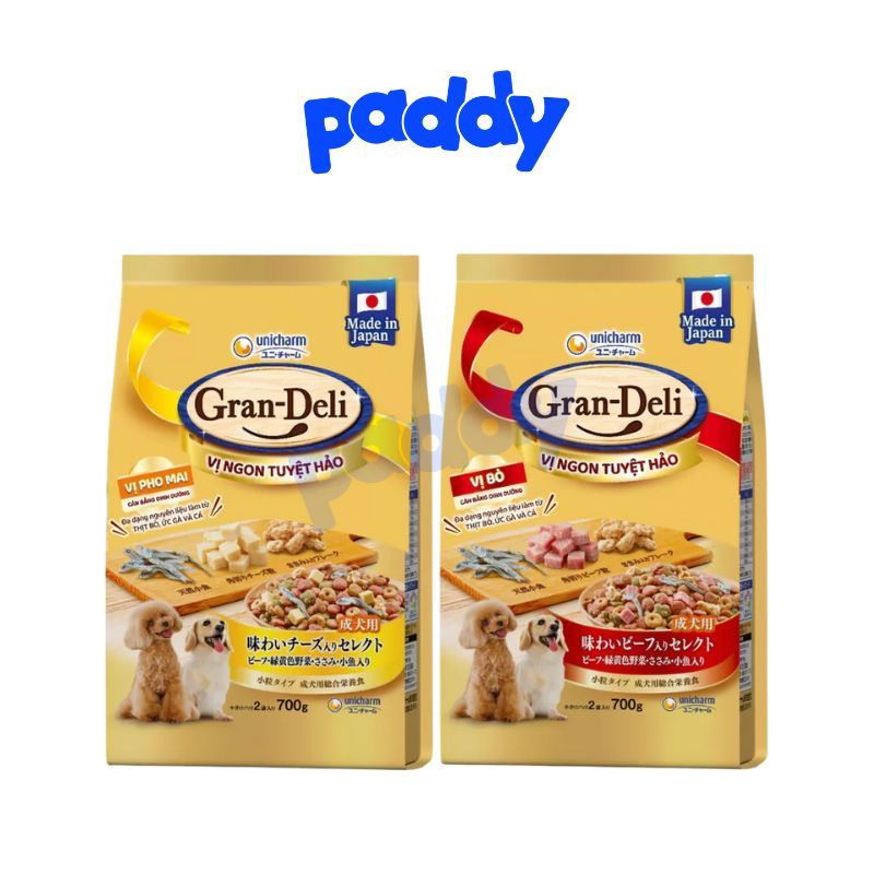 Hạt Cho Chó Trưởng Thành Gran Deli 700g