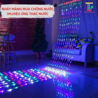 Bộ đèn led thả rèm mưa rơi(3.2m)led hạt gạo