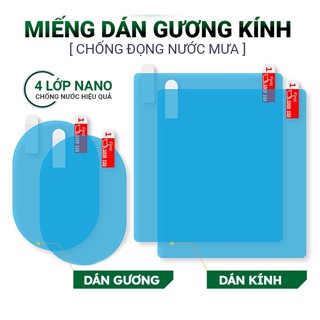 [Top Value]Bộ 4 miếng dán kính và gương ô tô chống thấm nước mưa, sương cao cấp, miếng dán chống đọng dính nước