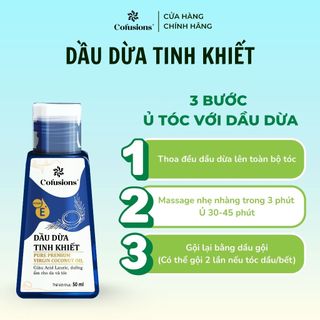 [NHÃN MỚI CFS] Dầu dừa tinh khiết mỹ phẩm Cofusions - Chai 50ml - Coconut Oil