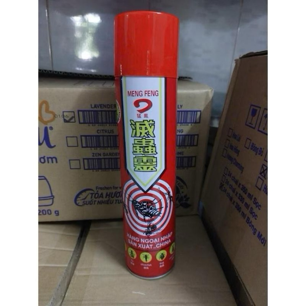 Chai (Bình) xịt muỗi - côn trùng NUMBER ONE chai lớn 600ml hương chanh